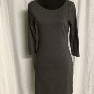OLD NAVY 3/4 SLEEVE PULLOVER CHARCOAL GRAY DRESS SIZE P/S